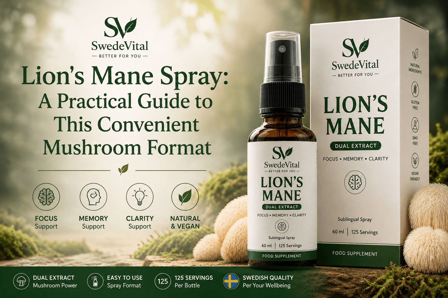Lion's Mane Spray: A Practical Guide to This Convenient Mushroom Format