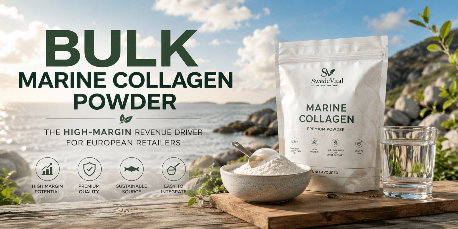 Bulk Marine Collagen Powder: The High-Margin Revenue Driver for European Retailers